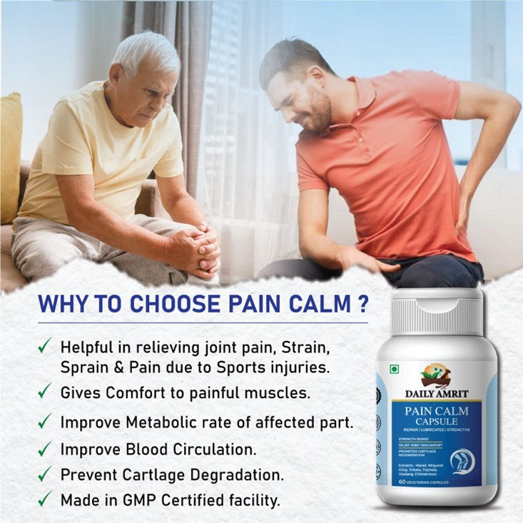 DailyAmrit Pain Calm Capsules (60 Caps)