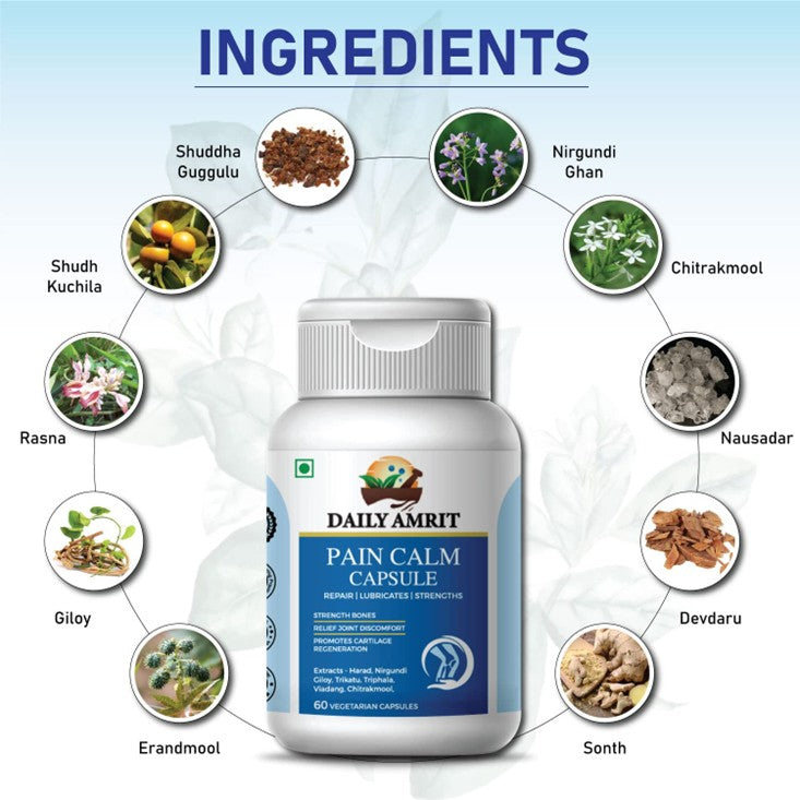 DailyAmrit Pain Calm Capsules (60 Caps)