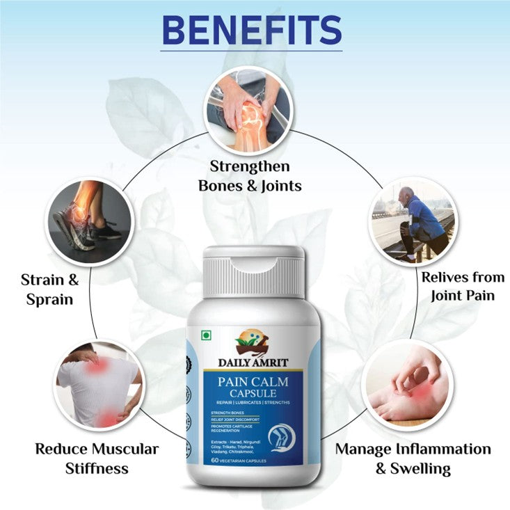 DailyAmrit Pain Calm Capsules (60 Caps)