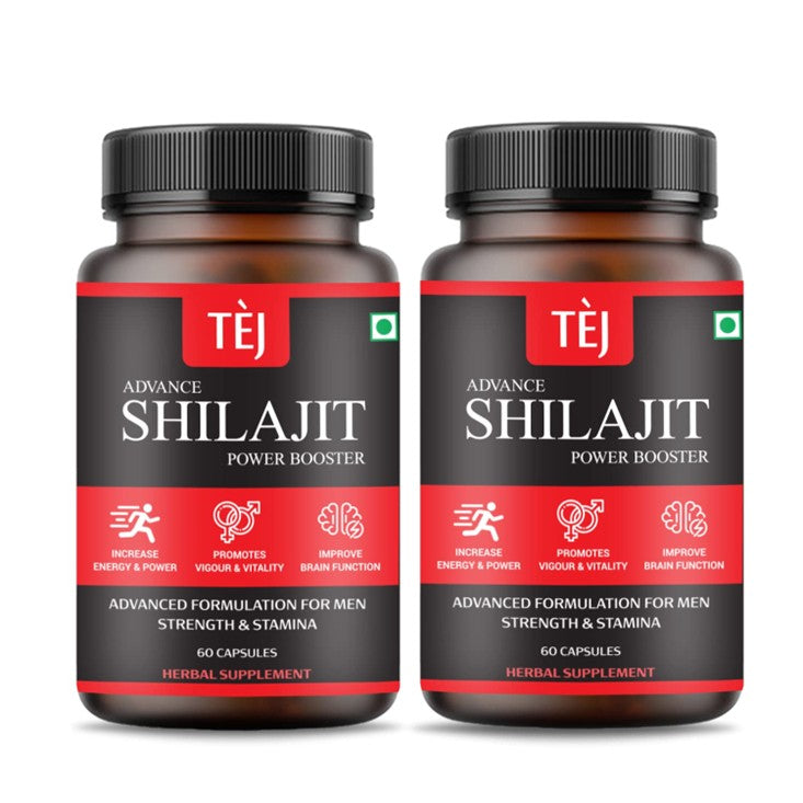 TEJ Shilajit Capsules Pack of 2 (120 Caps)