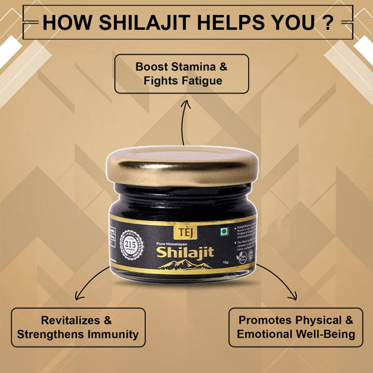 TEJ Pure Himalayan Shilajit/Shilajeet Resin