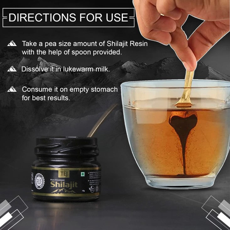 TEJ Pure Himalayan Shilajit/Shilajeet Resin