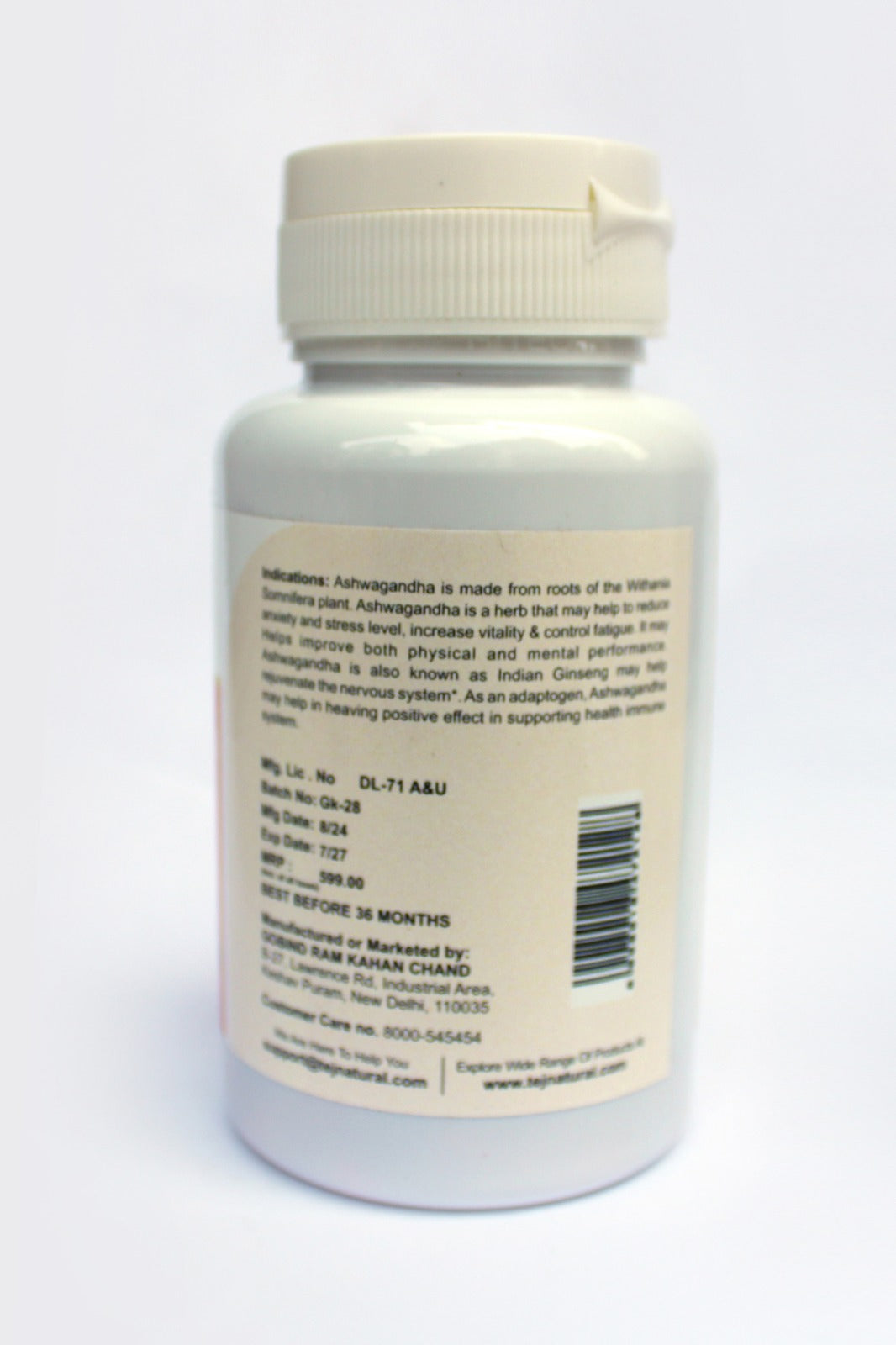 DailyAmrit Ashwagandha Capsules (60 Caps)