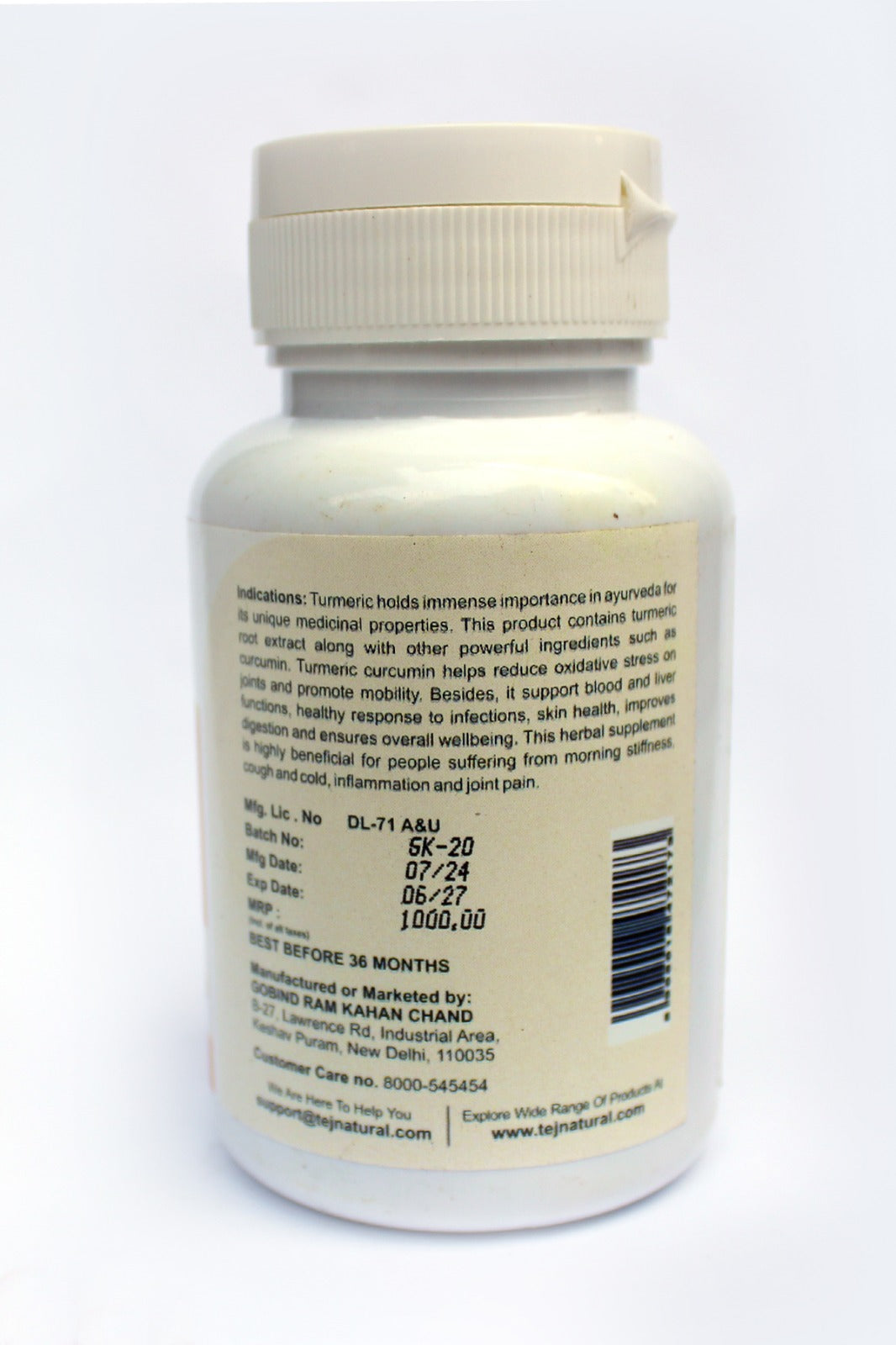 DailyAmrit Nano Curcumin Capsules (60 Caps)
