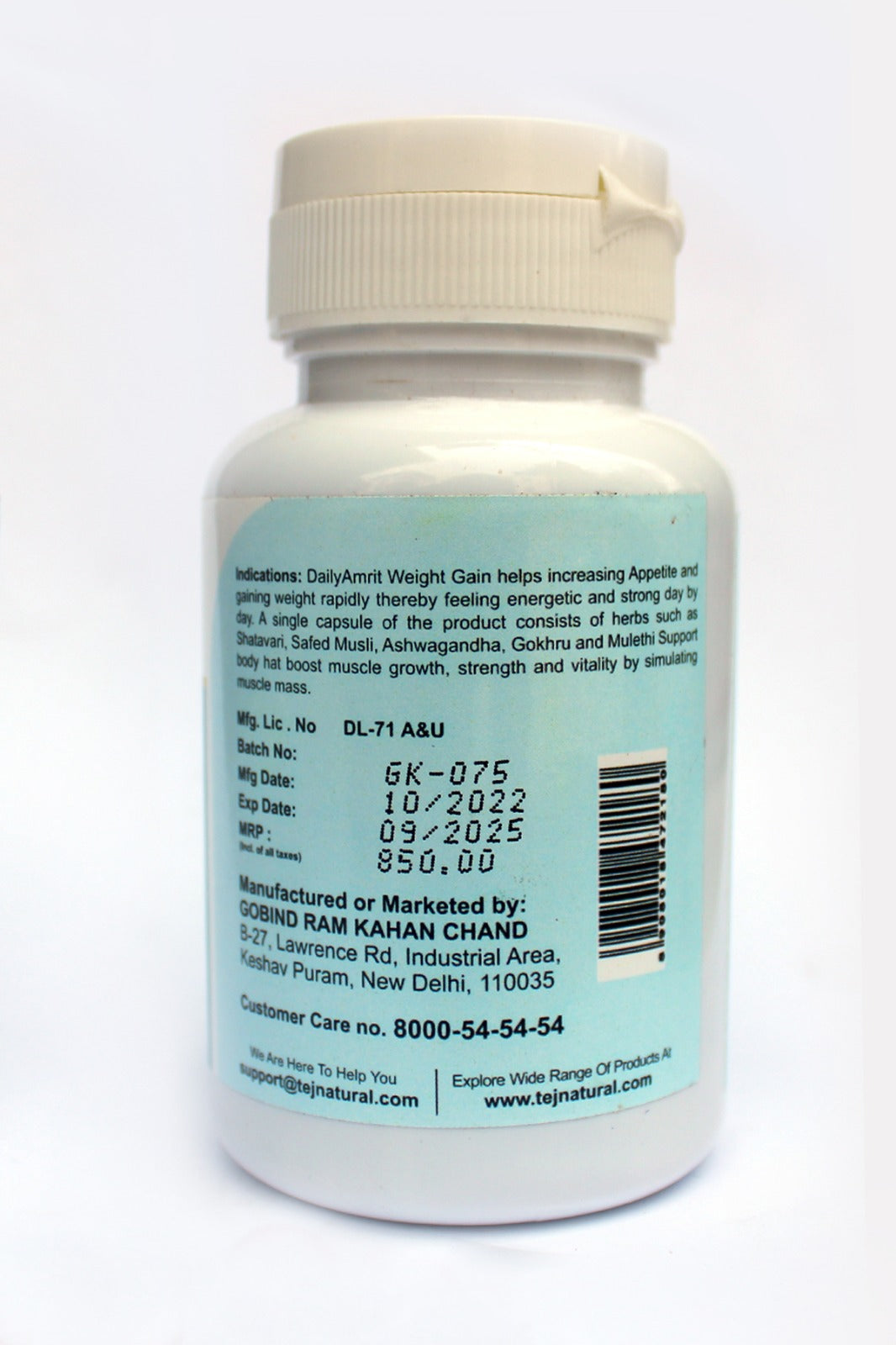 DailyAmrit Weight Gain Capsules (60 Caps)
