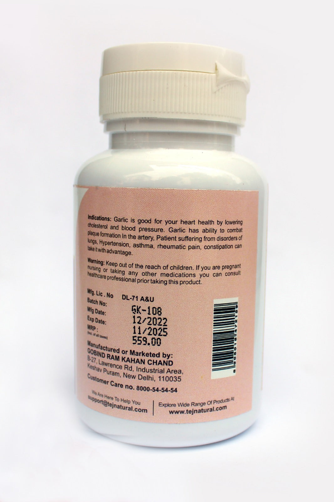 DailyAmrit Garlic Capsules (60 Caps)
